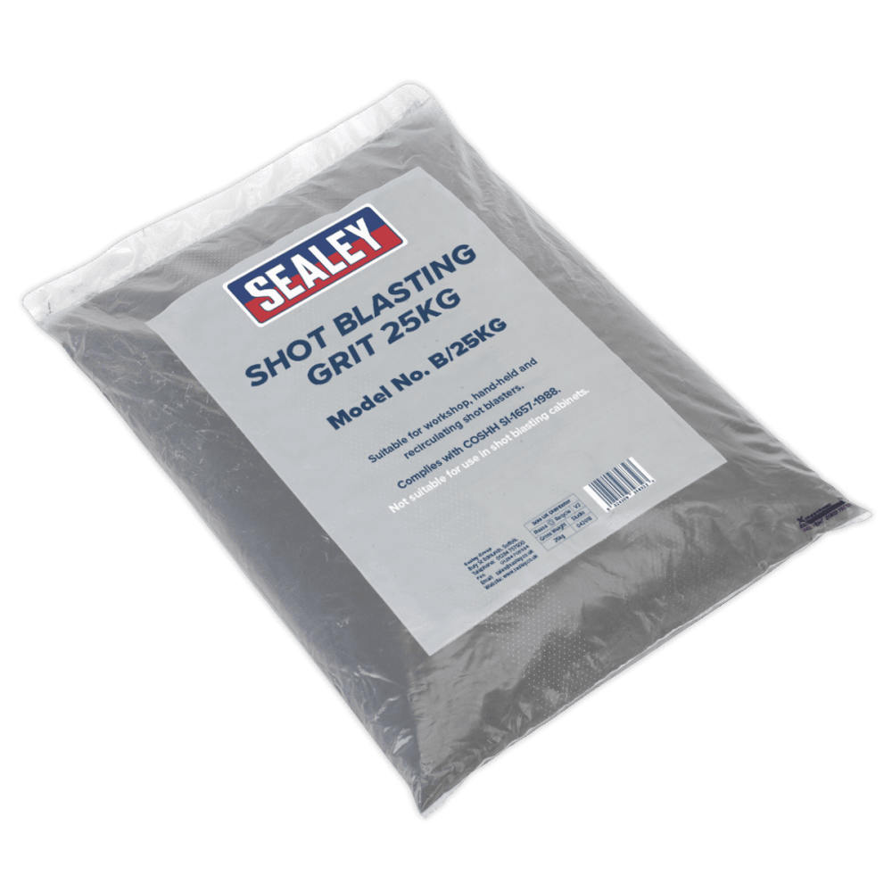 Sealey Shot Blasting Grit 25kg Bag Model No-B/25KG