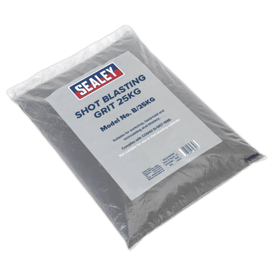 Sealey Shot Blasting Grit 25kg Bag Model No-B/25KG