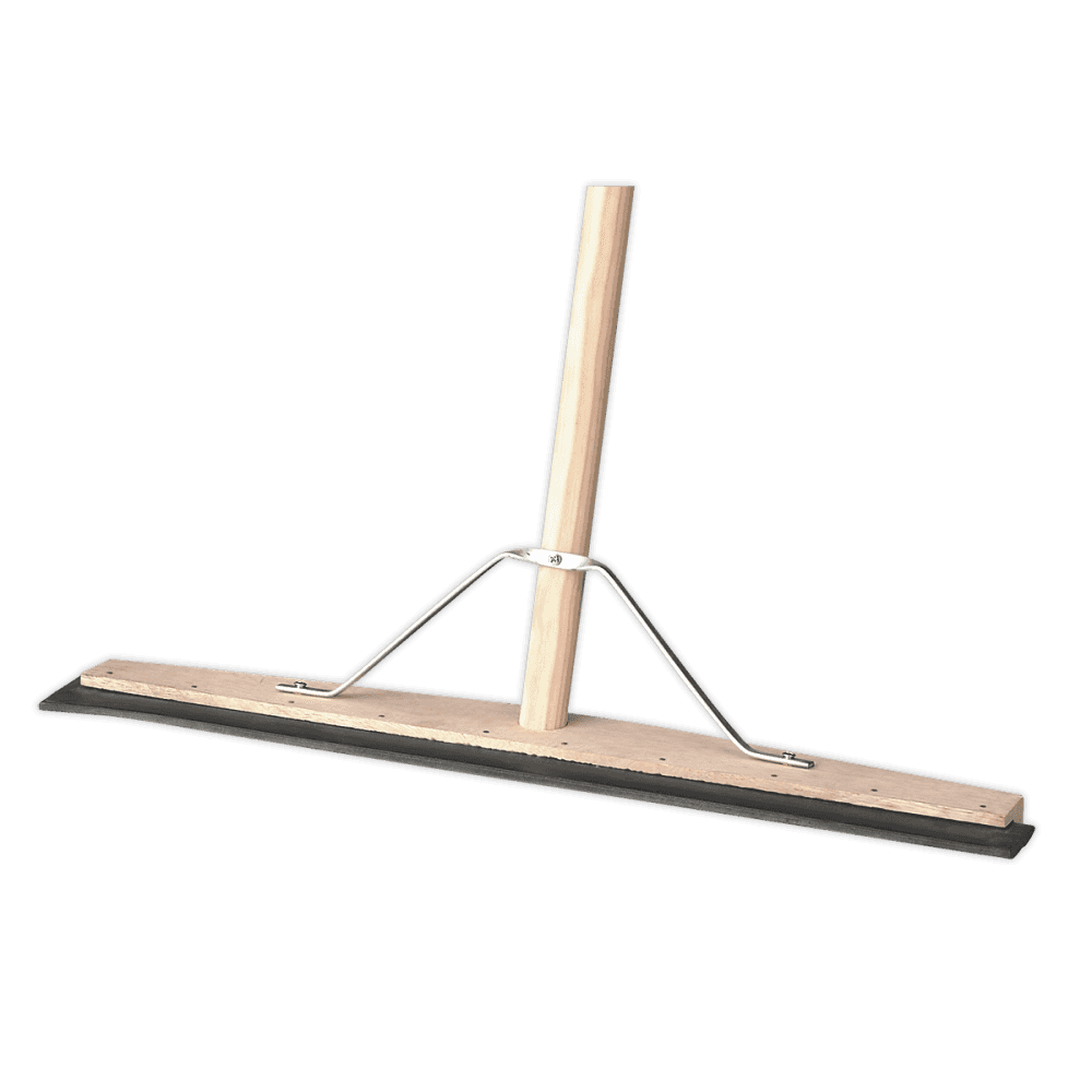 Sealey Rubber Floor Squeegee 24"(600mm) with Wooden Handle Model No-BM24RS