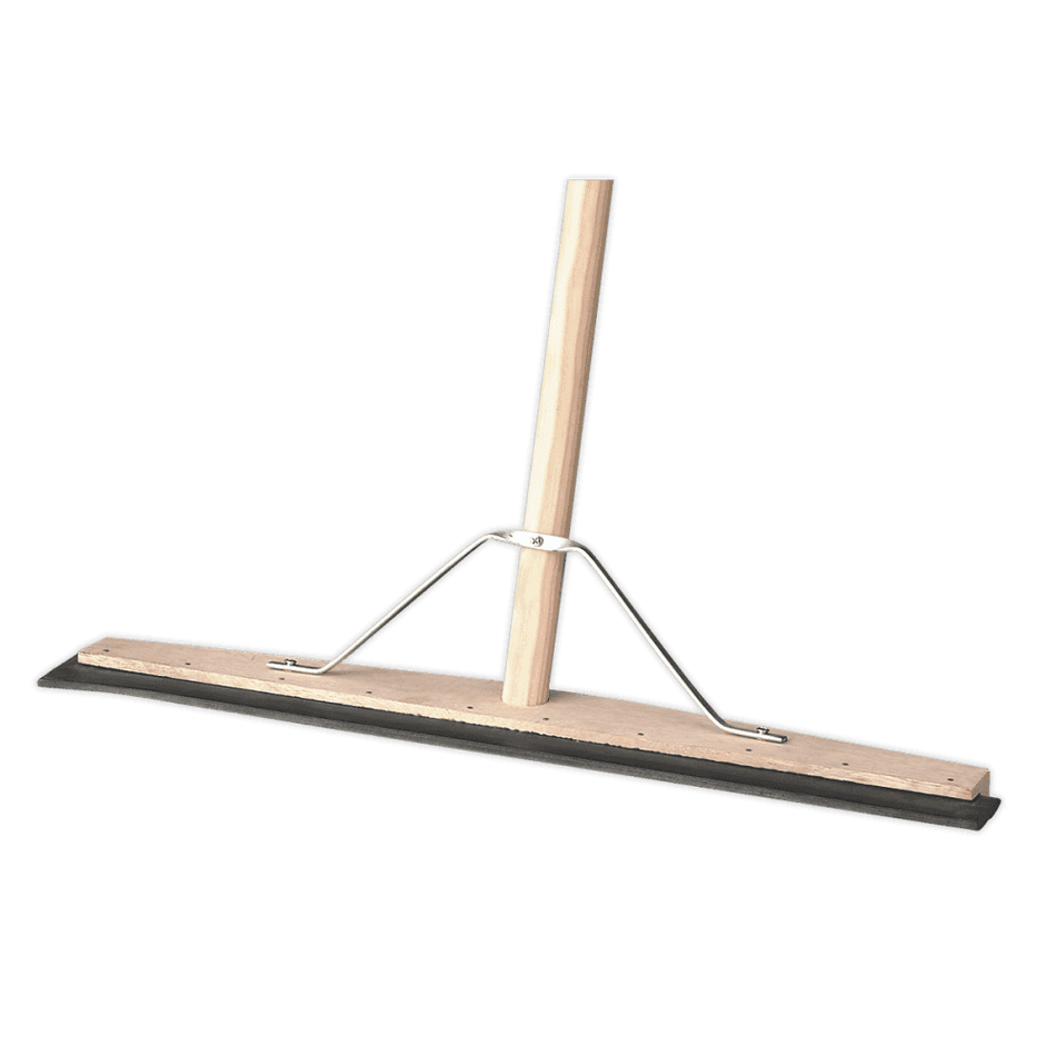 Sealey Rubber Floor Squeegee 24"(600mm) with Wooden Handle Model No-BM24RS