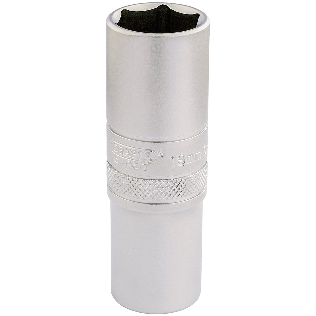DRAPER 1/2" Square Drive 6 Point Metric Deep Socket (19mm): Model No. HT-MM/MS