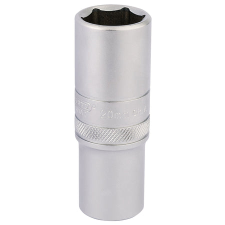 DRAPER 1/2" Square Drive 6 Point Metric Deep Socket (20mm): Model No. HT-MM/MS