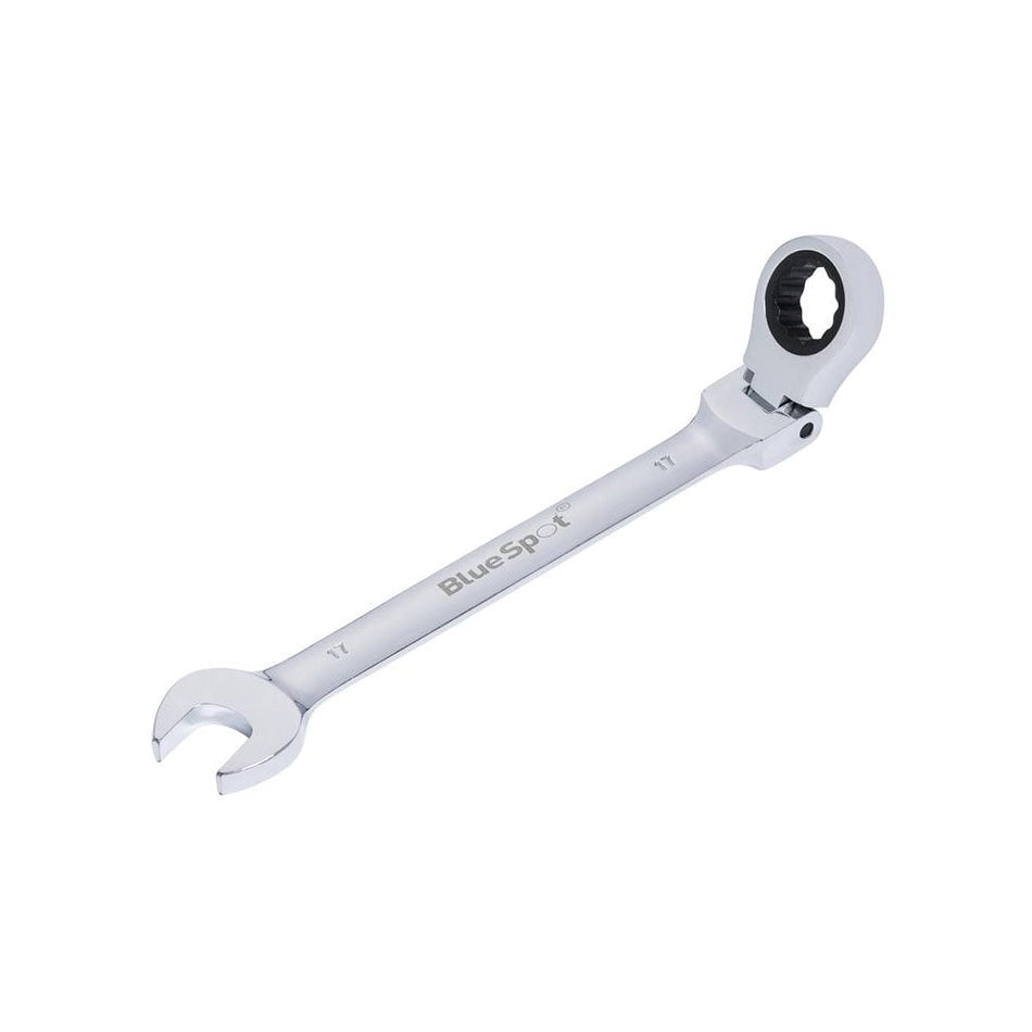 BlueSpot Tools 180 Flexible Head Ratchet Spanner 17mm