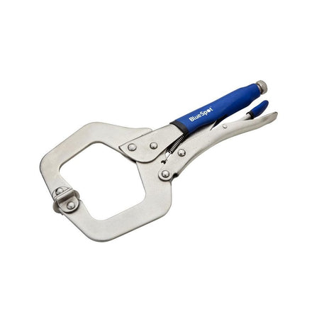 BlueSpot Tools Locking C-Clamp with Swivel Pads 280mm (11in)