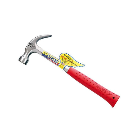 Estwing E3/20C Curved Claw Hammer - Red Vinyl Grip 560g (20oz)