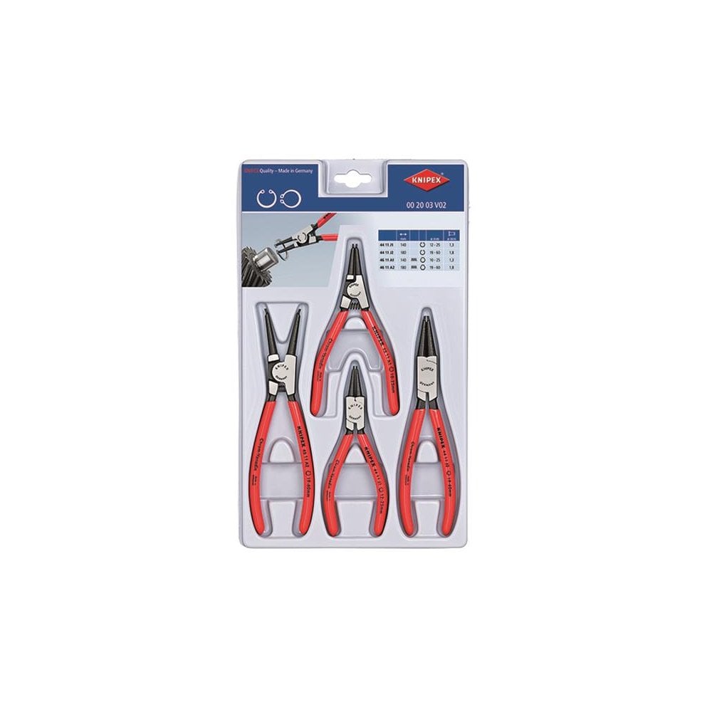 Knipex Circlip Plier Set, 4 Piece