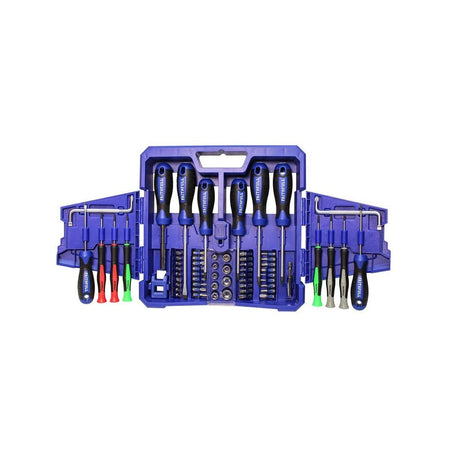 Faithfull Fold Out Screwdriver & Bit Set, 63 Piece