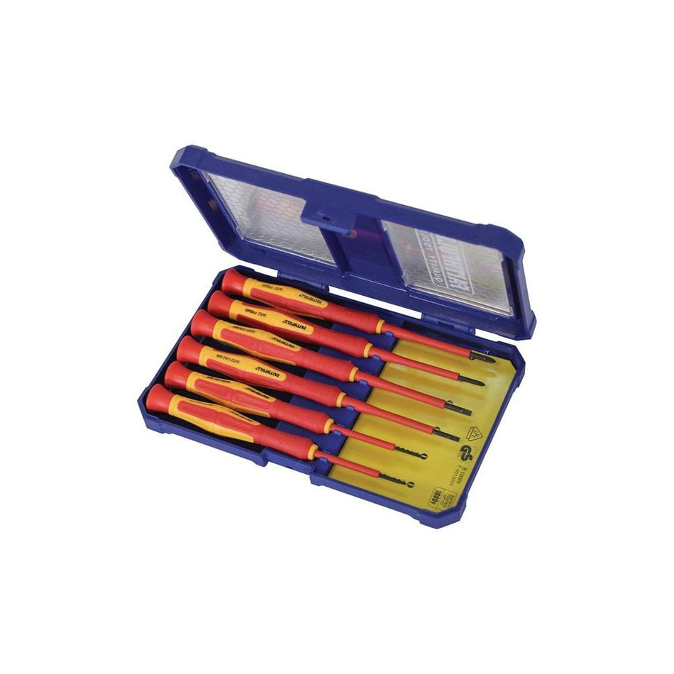 Faithfull Precision VDE Screwdriver Set, 6 Piece