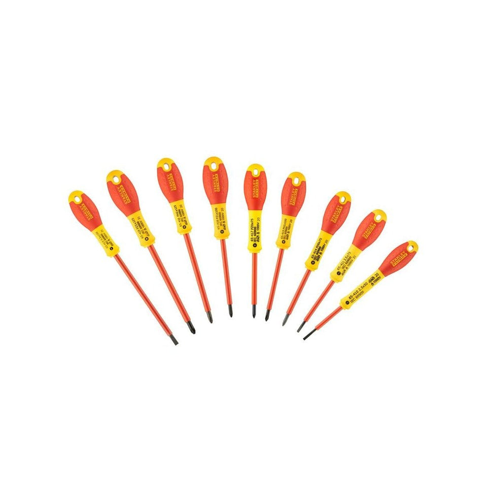 STANLEY© FatMax© VDE Insulated Screwdriver Set, 10 Piece