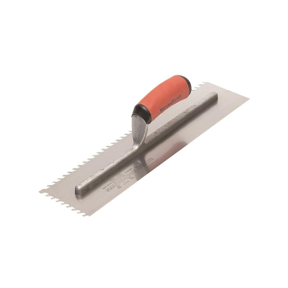 Marshalltown LayFlat 10mm Notch Trowel 16 x 4in