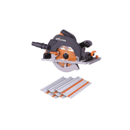 Evolution R185CCSX Circular Track Saw Kit 185mm 1600W 110V