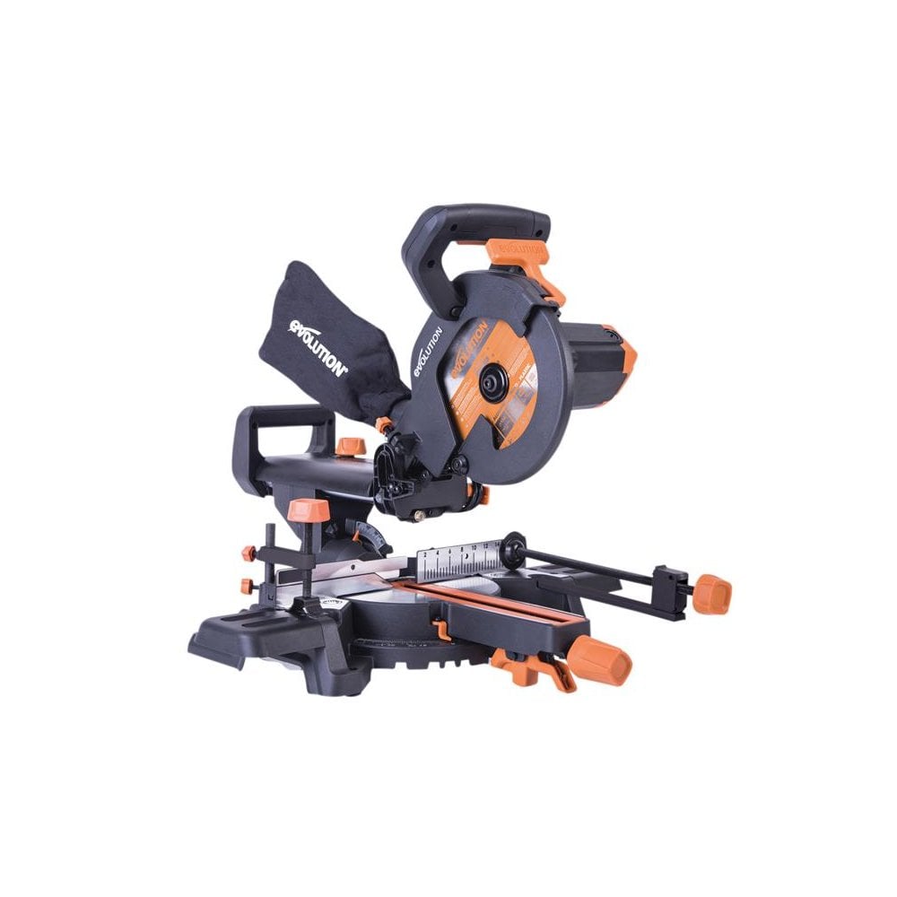 Evolution R210SMS+ Pro Multi-Material Sliding Mitre Saw 210mm 1500W 240V