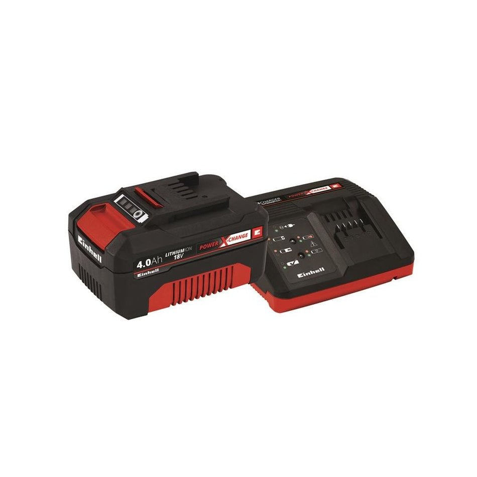 Einhell Power X-Change Battery & Charger Starter Kit 18V 1 x 4.0Ah Li-ion