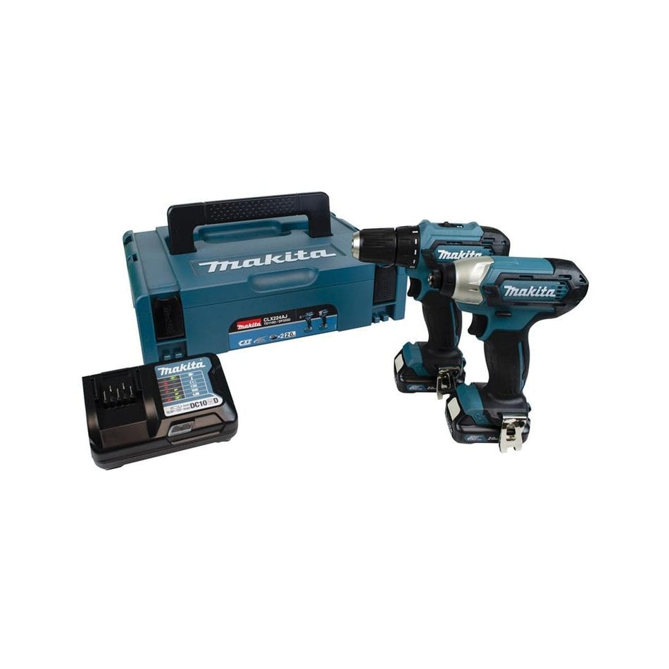 Makita CLX224AJ 12Vmax CXT Twin Pack 12V 2 x 2.0Ah