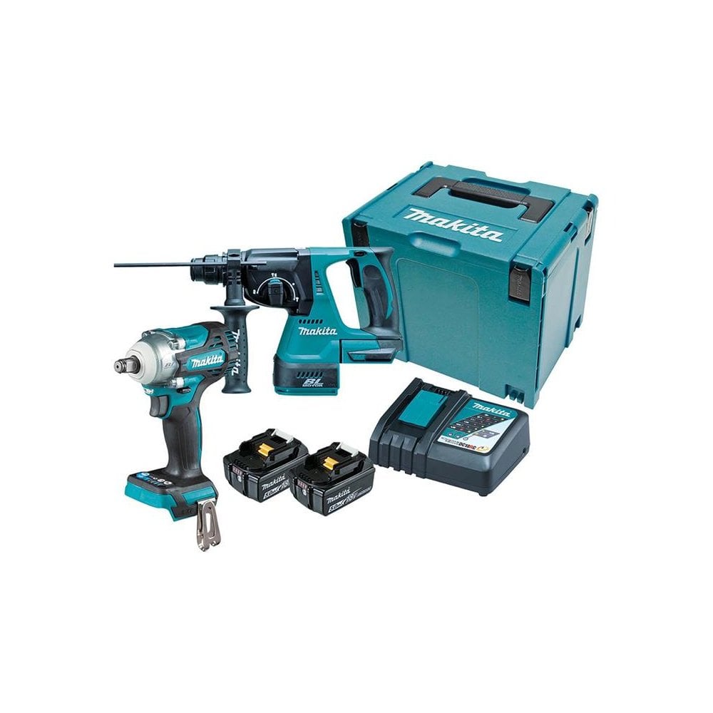 Makita DLX2372TJ Twin Pack 18V 2 x 5.0Ah Li-ion