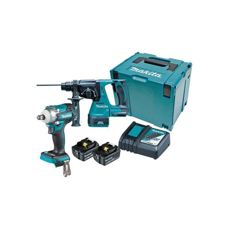 Makita DLX2372TJ Twin Pack 18V 2 x 5.0Ah Li-ion