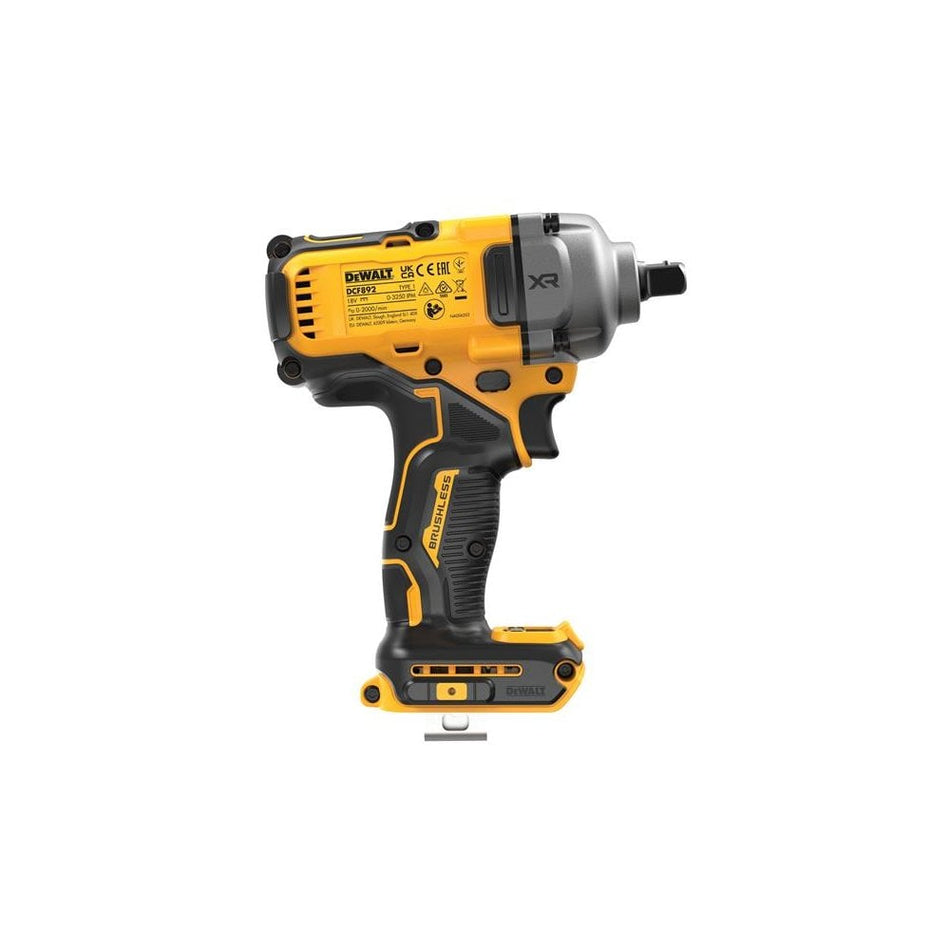 DEWALT DCF892N XR BL High Torque 1/2in Impact Wrench 18V Bare Unit