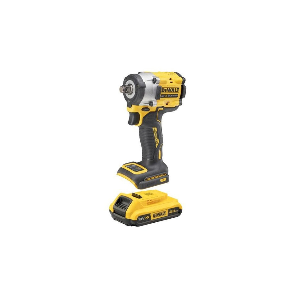 DEWALT DCF921D2T XR BL 1/2in Impact Wrench 18V 2 x 2.0Ah Li-ion