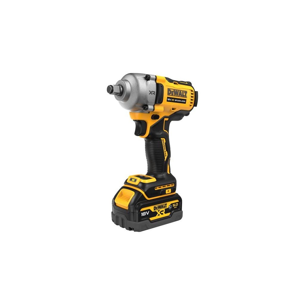 DEWALT DCF891P2T XR BL 1/2in Hog Ring Anvil Impact Wrench 18V 2 x 5.0Ah Li-ion