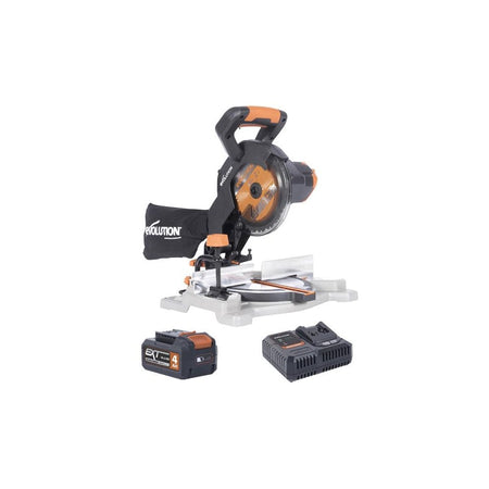 Evolution R185CMS-Li EXT Compound Mitre Saw 18V 1 x 4.0Ah Li-ion
