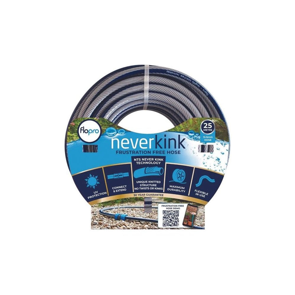 Flopro Never Kink Hose 25m + Coupling Connector
