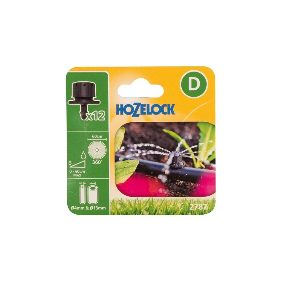Hozelock 2787 End of Line Adjustable Mini Sprinkler 4/13mm (Pack 12)