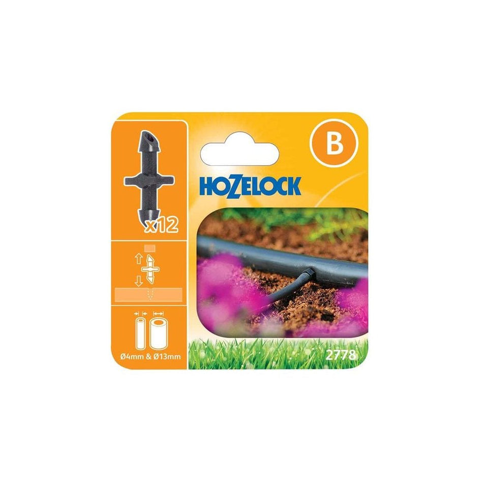 Hozelock 2778 Straight Connector 4mm (Pack 12)