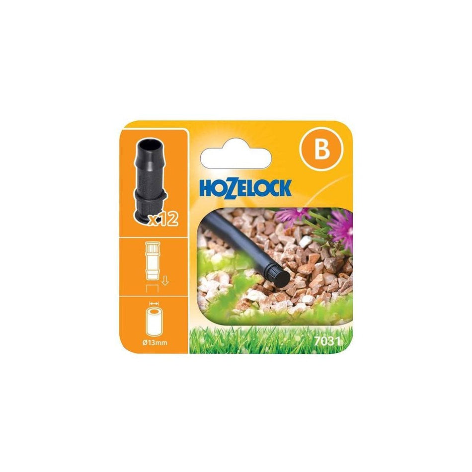 Hozelock 7031 End Plug 13mm (Pack 12)