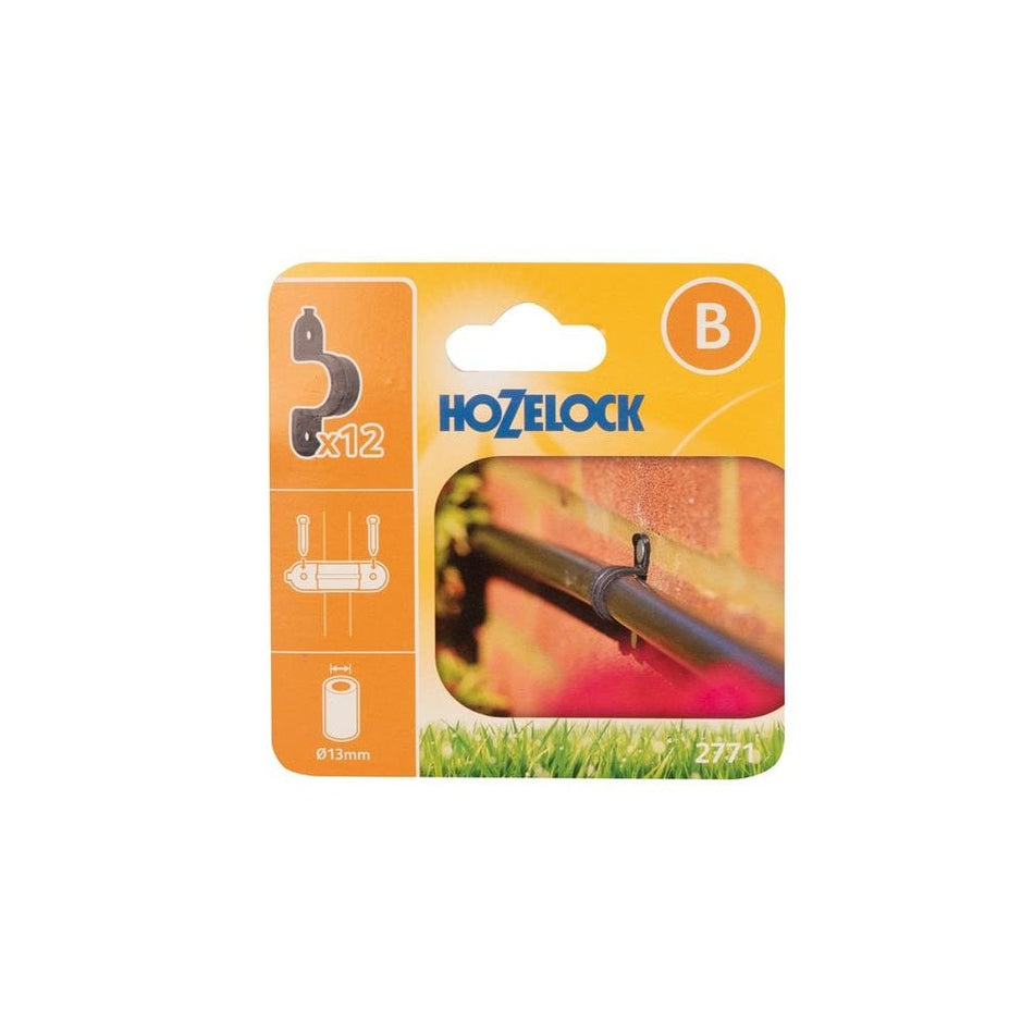 Hozelock 2771 Wall Clip 13mm (Pack 12)