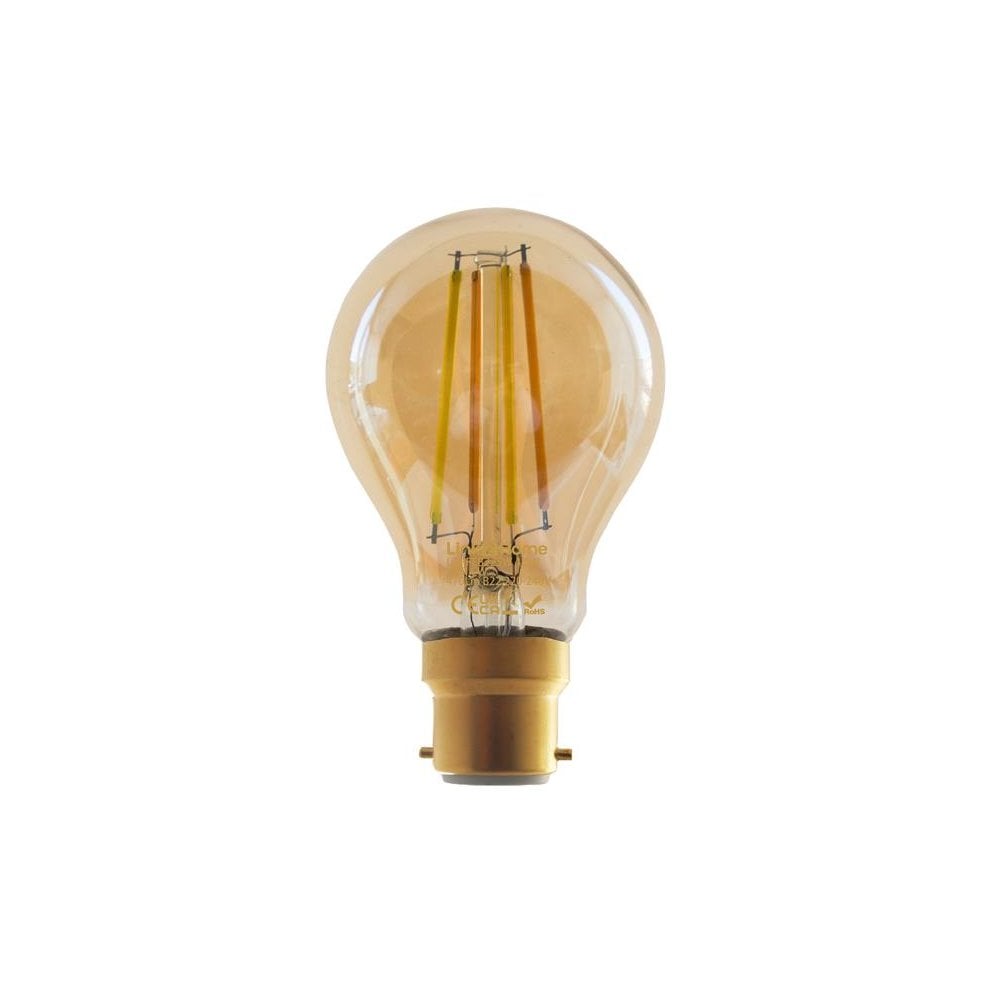 Link2Home Wi-Fi LED BC (B22) GLS Filament Dimmable Bulb, White 470 lm 4.5W