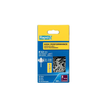 Rapid High Performance Rivets 4 x 8mm (Box 500)