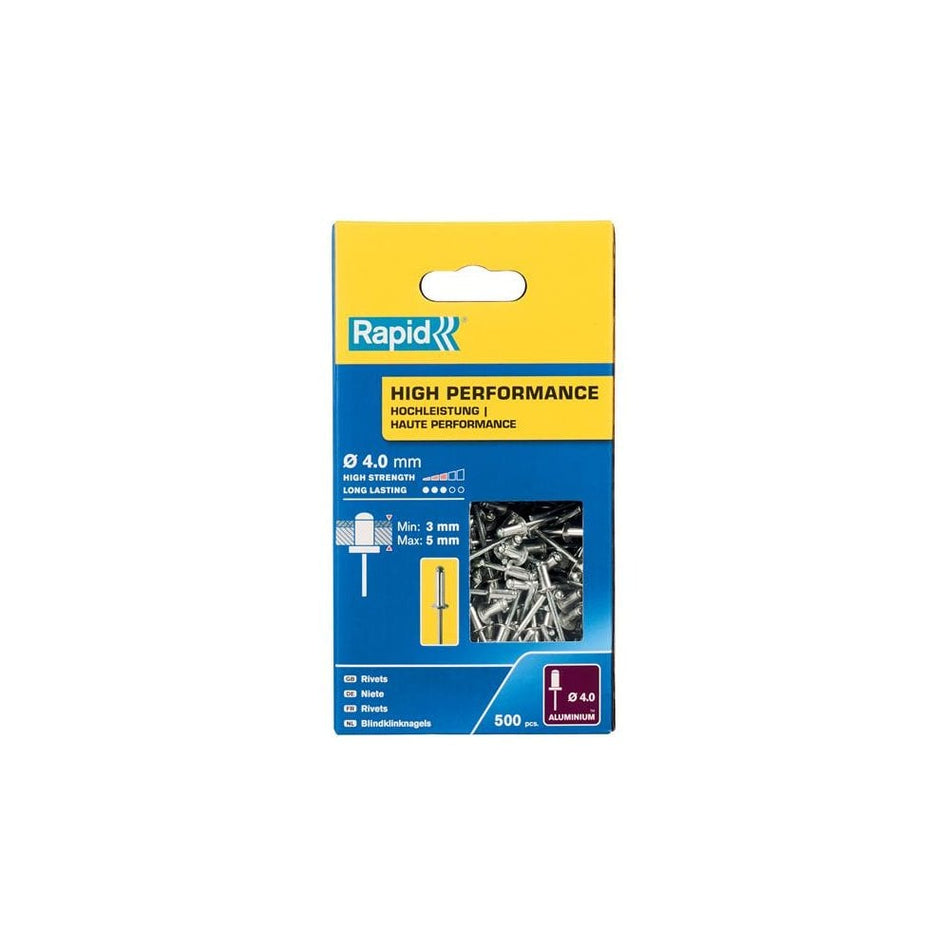 Rapid High Performance Rivets 4 x 8mm (Box 500)