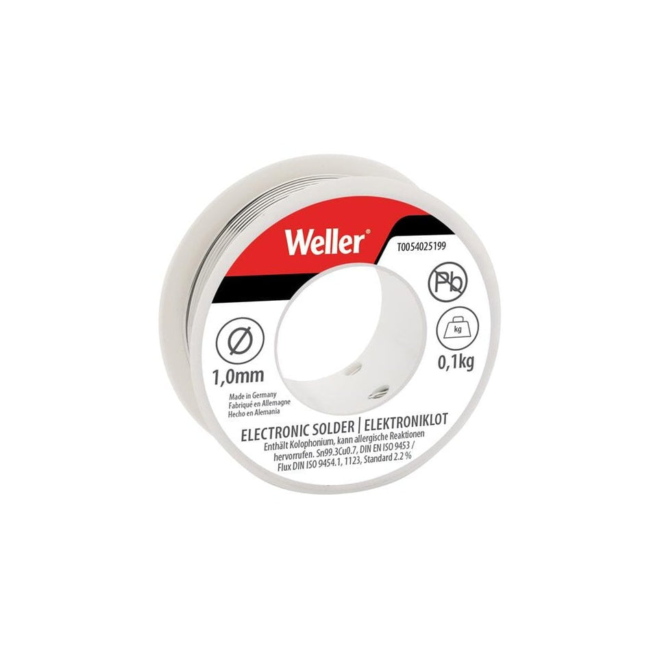 Weller EL99/1-100 Lead-Free Solder 1.0mm 100g