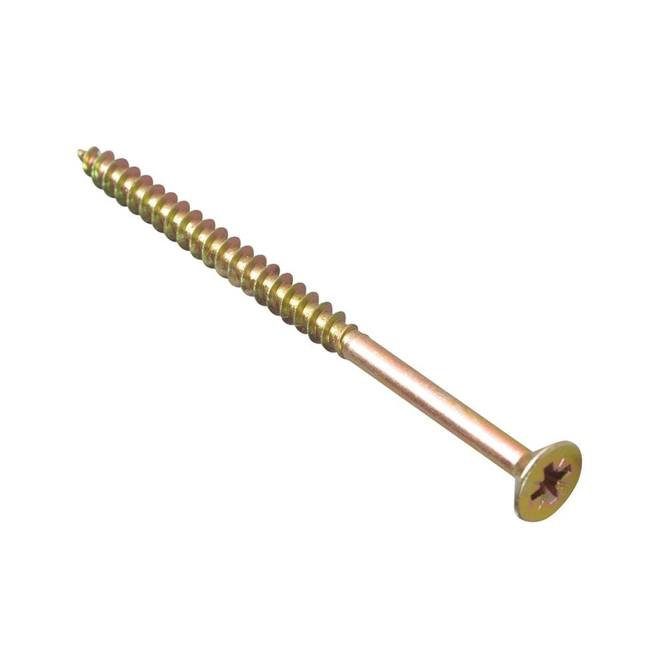 ForgeFix Multi-Purpose Pozi Compatible Screw CSK ST ZYP 5.0 x 80mm Tub 400