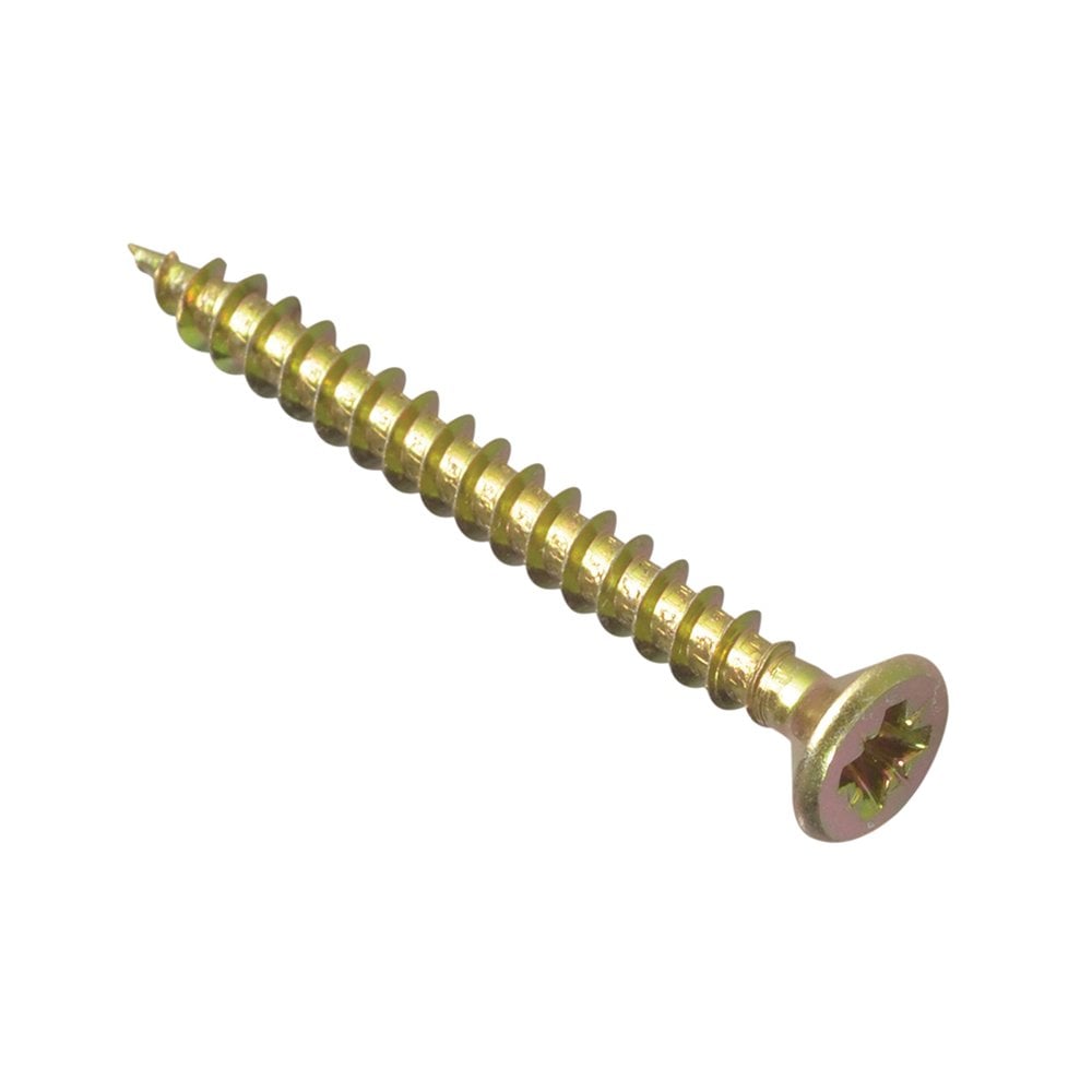ForgeFix Multi-Purpose Pozi Compatible Screw CSK ST ZYP 4.0 x 40mm Tub 1200