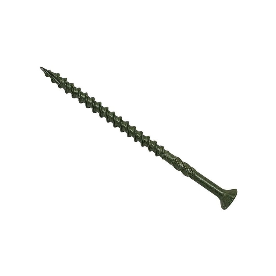 ForgeFix Spectre? Advanced Deck PZ Compatible Screw CSK Green 5.0 x 100mm Box 100
