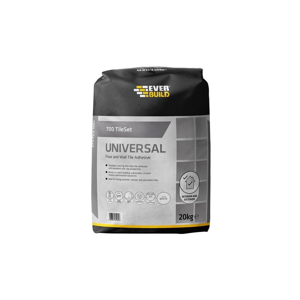 Everbuild 700 TileSet Universal White 20kg