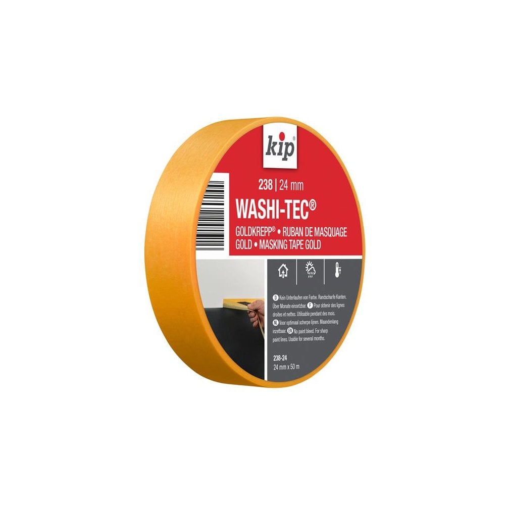 kip© 238 Premium WASHI-TEC© Masking Tape 24mm x 50m