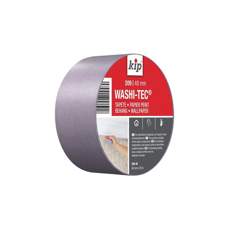 kip© 209 Premium Low Tack WASHI-TEC© Masking Tape 48mm x 50m