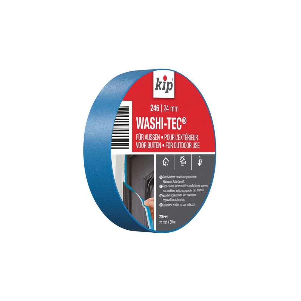 kip© 246 Premium Outdoor WASHI-TEC© Masking Tape 24mm x 50m