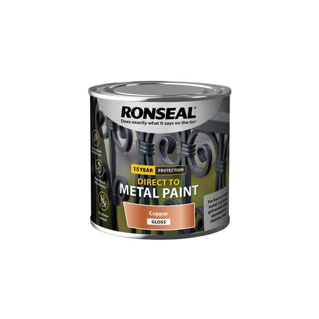 Ronseal Direct to Metal Paint Copper Gloss 250ml