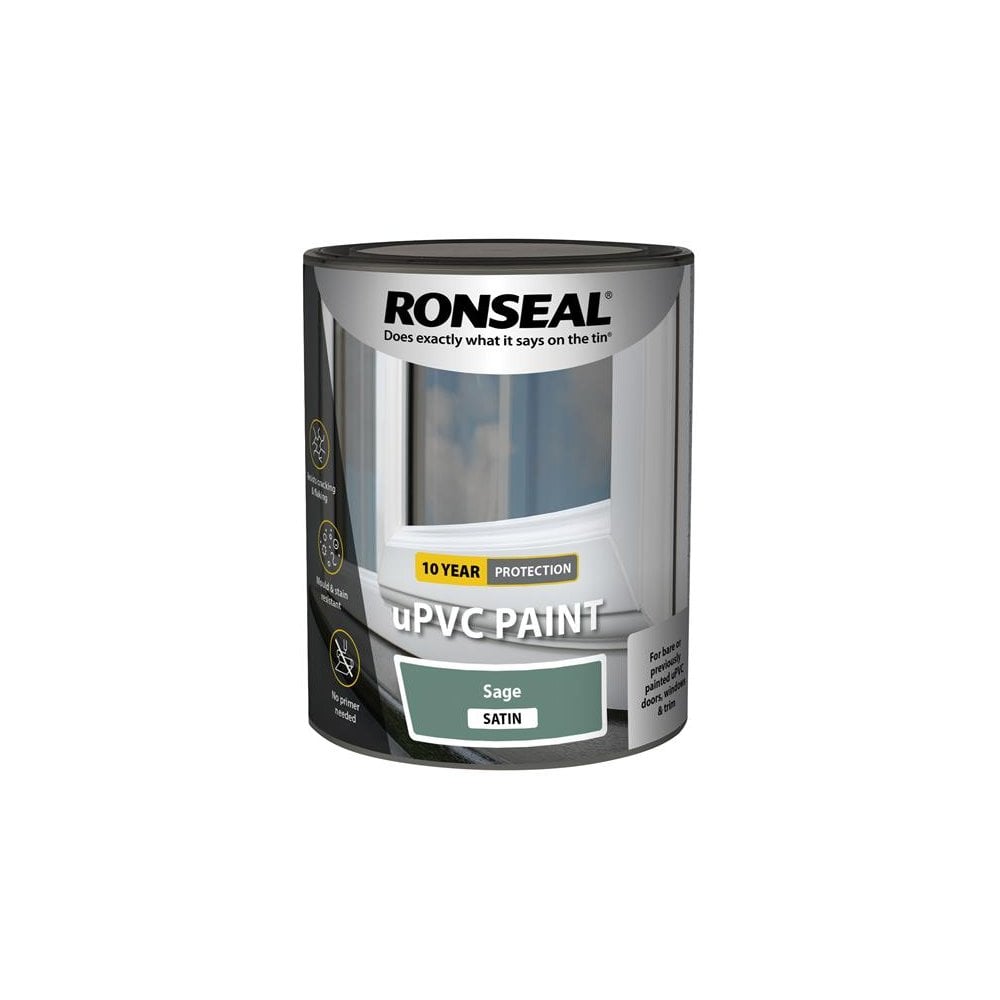 Ronseal uPVC Paint Sage Satin 750ml