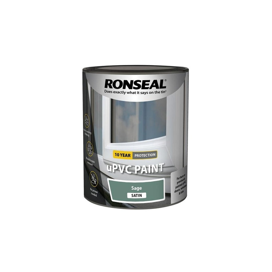 Ronseal uPVC Paint Sage Satin 750ml