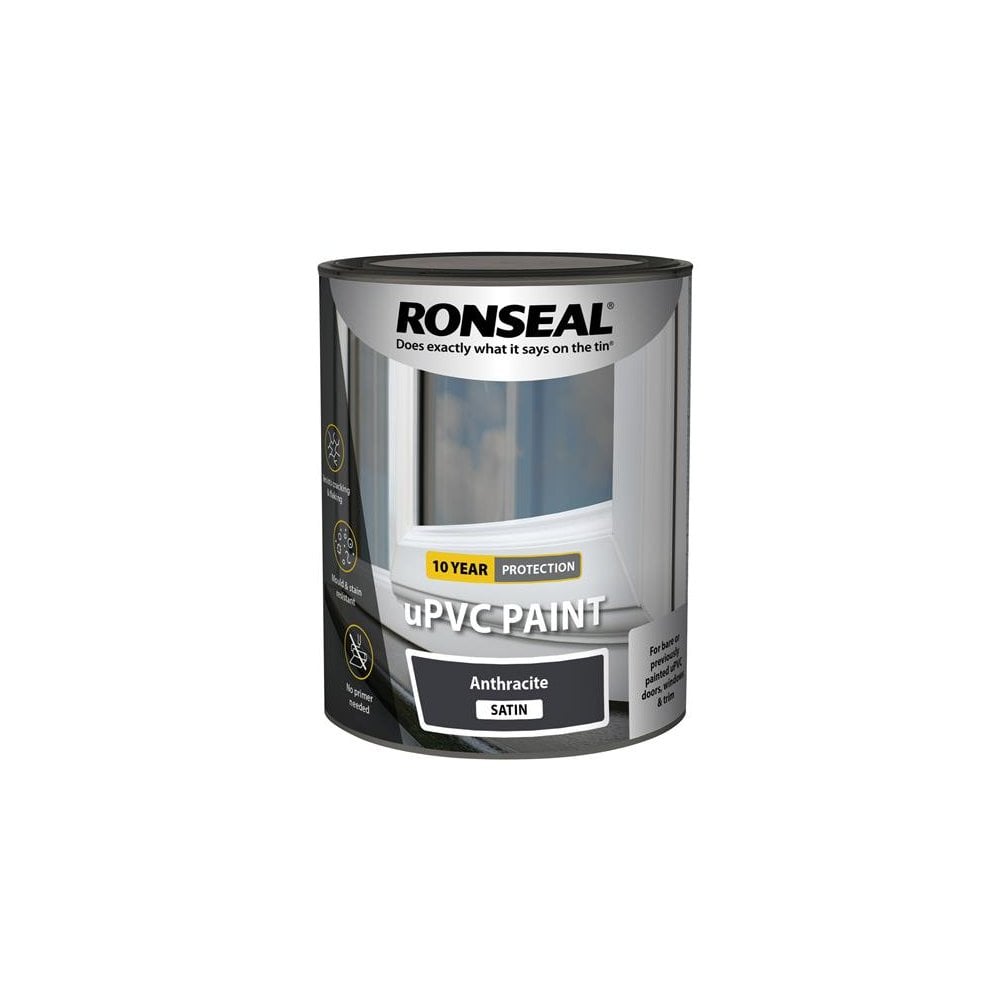 Ronseal uPVC Paint Anthracite Satin 750ml