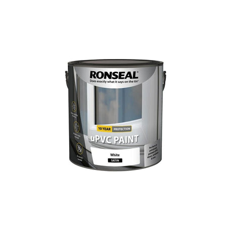 Ronseal uPVC Paint White Satin 2.5 litre