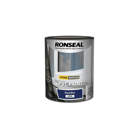 Ronseal uPVC Paint Royal Blue Satin 750ml