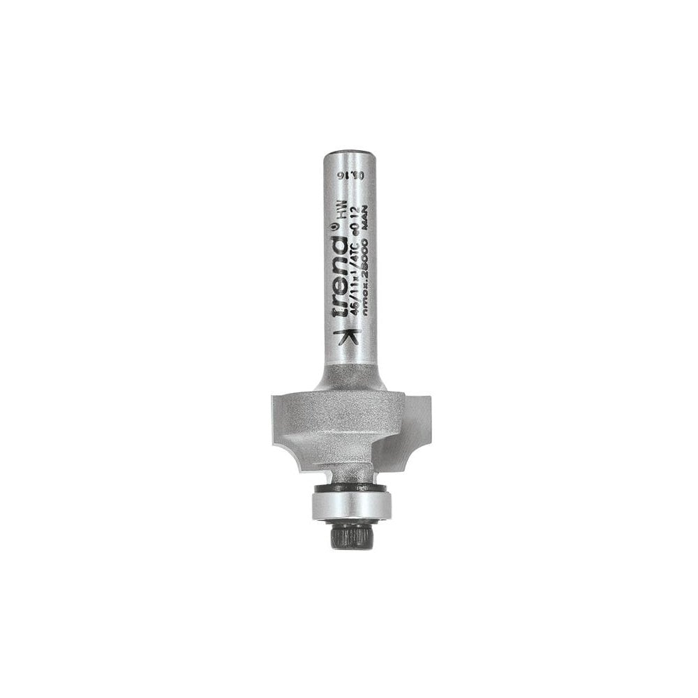 Trend 46/118 x 1/4 TCT Bearing Guided Ovolo & Round Over 3mm Radius