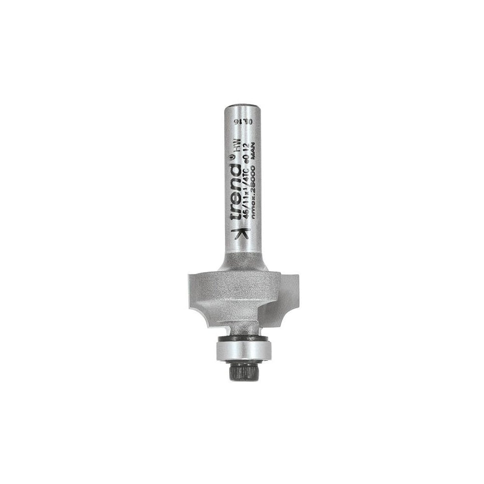 Trend 46/118 x 1/4 TCT Bearing Guided Ovolo & Round Over 3mm Radius