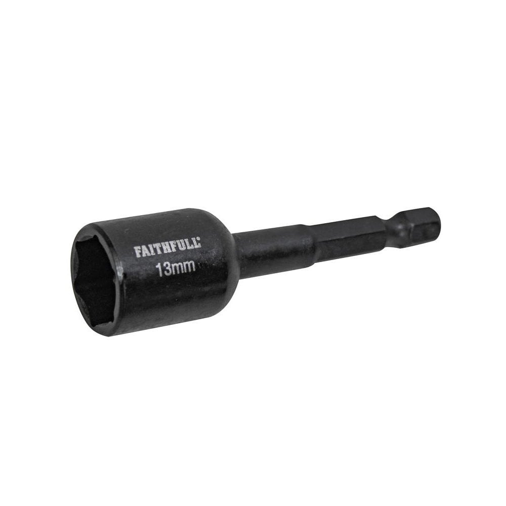 Faithfull Magnetic Impact Nut Driver 13mm x 1/4in Hex