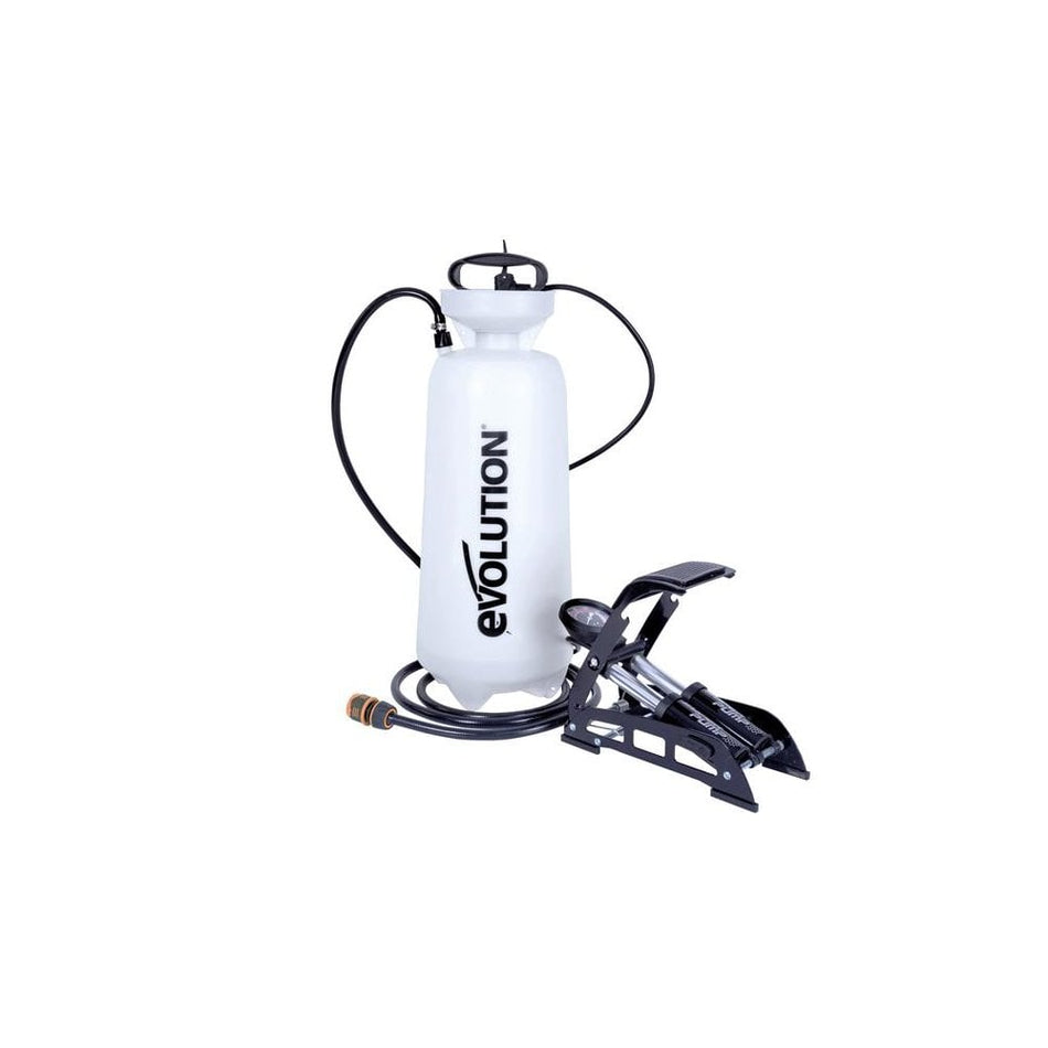 Evolution Pressurised Water Bottle with Foot Pump 15 litre